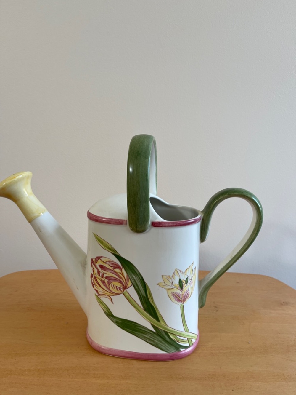 Painted Floral Watering Can